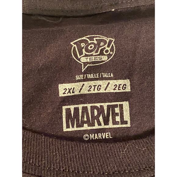 Funko Pop! Tees, Marvel, 2XL, Infinity Gauntlet Holiday theme T-Shirt, Black - Picture 4 of 10